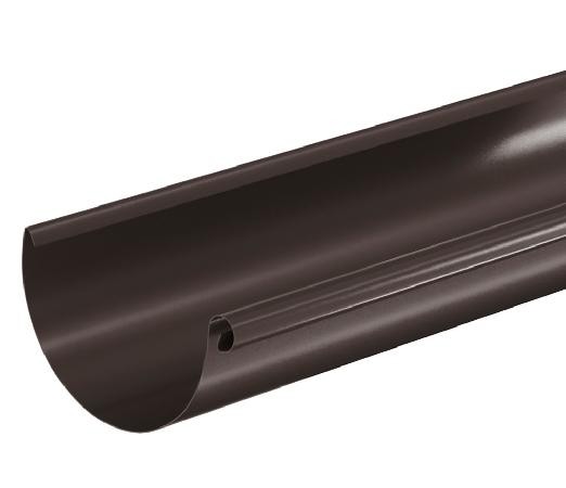 Водосток Aquasistem, система 150/100 - Водосточный желоб 3.00м RR 32 Тёмно Коричневый купить в Миассе
