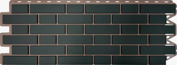 Фасадная панель Альта-Профиль, Кирпич Клинкерный, Графит купить в Миассе