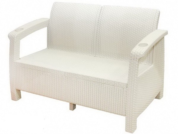 Двухместный диван Yalta Sofa Seаt белый купить в Миассе