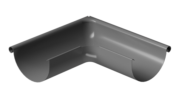 Угол внешний 90° D125 Döcke STAL PREMIUM Графит, (RAL 7024) купить в Миассе