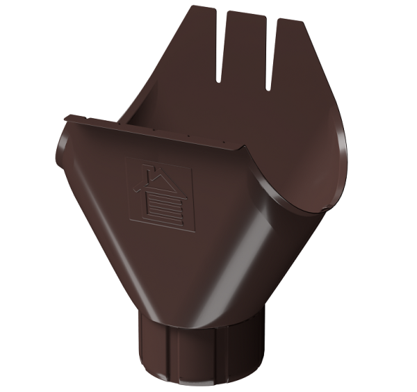 Воронка желоба D125 Döcke STAL PREMIUM Шоколад, (RAL 8019) купить в Миассе