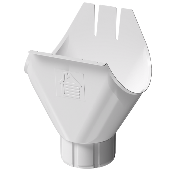 Воронка желоба D125 Döcke STAL PREMIUM Пломбир, (RAL 9010) купить в Миассе