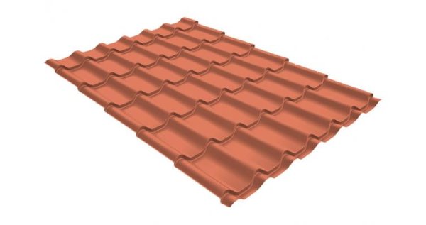 Металлочерепица классик GL 0,5 Quarzit Cuprum Steel купить в Миассе