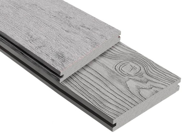 Террасная доска ДПК Outdoor 3D полнотелая STORM/OCEAN GREY серая микс купить в Миассе