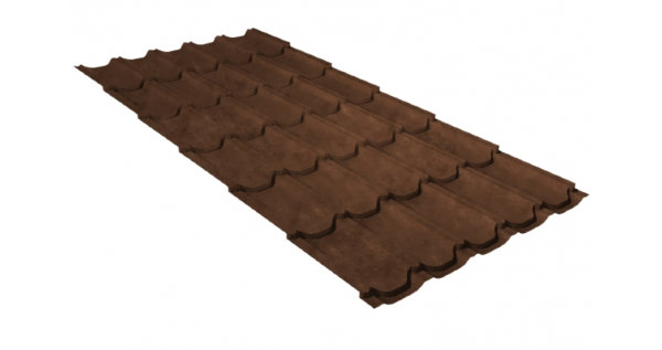Металлочерепица квинта плюс 0,45 Safari Twincolor Brown купить в Миассе