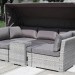 Диван-Трансформер AFINA плетеный из иск. ротанга AFM-320G Grey купить в Миассе