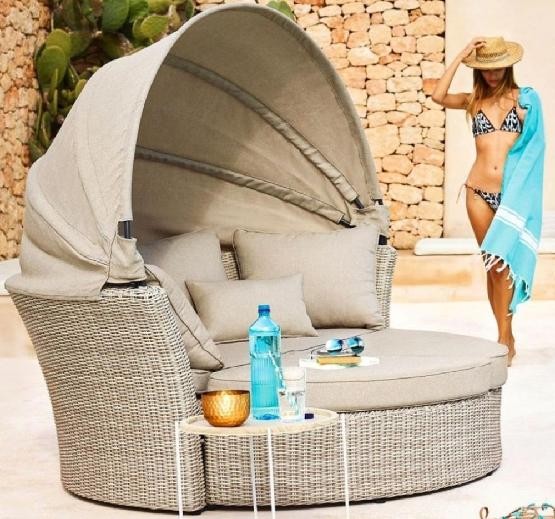 Диван-Трансформер AFINA плетеный из иск. ротанга AFM-325 Beige купить в Миассе