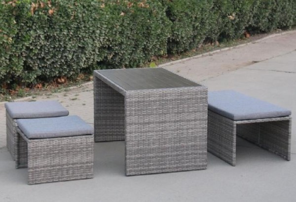 Диван-Трансформер AFINA плетеный из иск. ротанга S330G-W78 Grey купить в Миассе