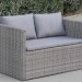 Диван-Трансформер AFINA плетеный из иск. ротанга S330G-W78 Grey купить в Миассе