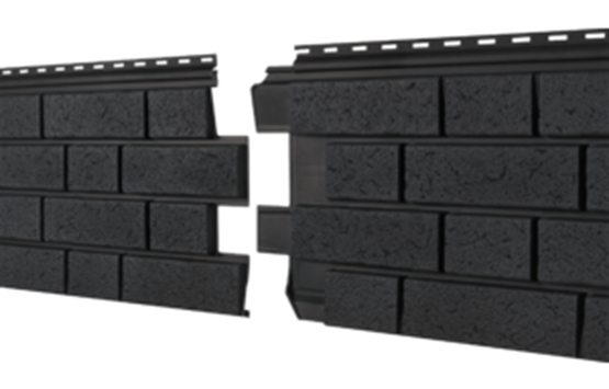 Фасадная панель Ю-пласт Стоун Хаус S-Lock Клинкер Нордик Графитовый купить в Миассе