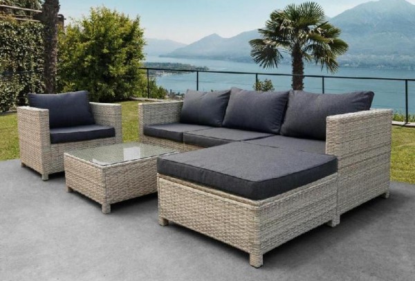 Комплект мебели AFINA плетеной из иск. ротанга YR821G Grey/Grey купить в Миассе