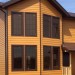 Фиброцементный сайдинг Latonit Красное дерево (RAL 8001/8008) купить в Миассе