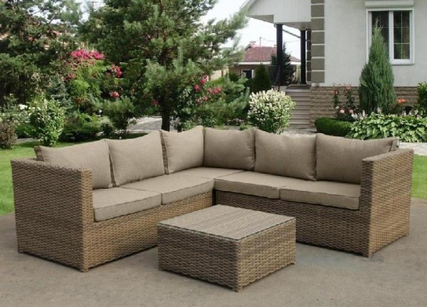 Комплект мебели AFINA плетеной из иск. ротанга YR825B Beige купить в Миассе