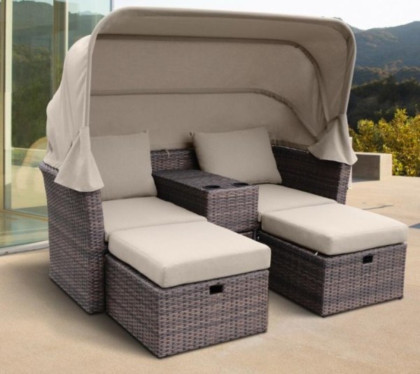 Комплект мебели AFINA плетеной из иск. ротанга AFM-330B Brown купить в Миассе