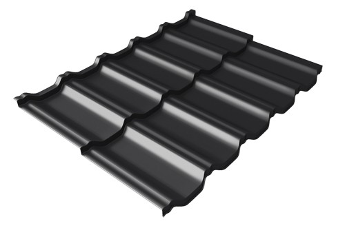 Металлочерепица модульная Квинта Uno Grand Line c 3D резом 0,5 Rooftop Matte RAL 9005 черный купить в Миассе