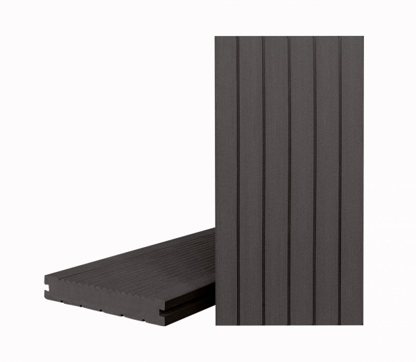 Террасная доска Классик Чёрное дерево (полнотелая с пазом) купить в Миассе