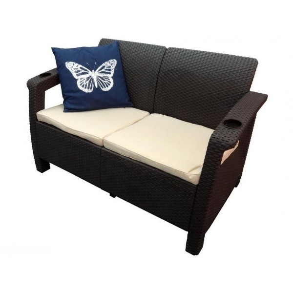 Двухместный диван Yalta Sofa Seаt венге купить в Миассе