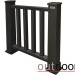 Ограждение из ДПК Outdoor Классик 3D STORM чёрный купить в Миассе