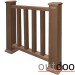 Ограждение из ДПК Outdoor Классик 3D STORM коричневый микс купить в Миассе
