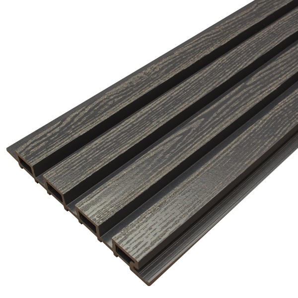 Фасадная доска из ДПК Faynag Wood Рейка Мокрый Асфальт купить в Миассе
