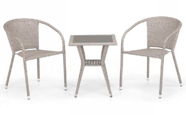 Комплект плетеной мебели AFINA из иск. ротанга T25C/Y137C-W85 Latte 2Pcs купить в Миассе