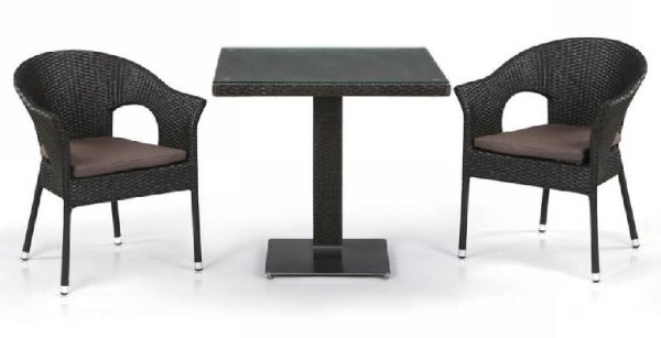 Комплект плетеной мебели AFINA из иск. ротанга T605SWT/Y79A-W53 Brown 2Pcs купить в Миассе