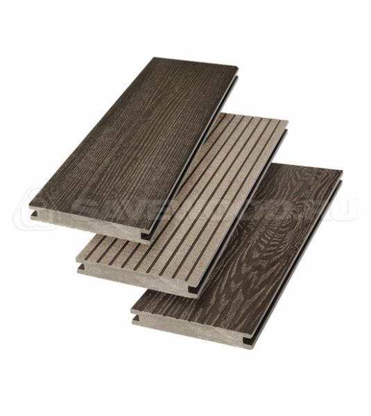 Террасная доска SW Fraxinus (R) полнотелая «SaveWood» Темно-коричневый купить в Миассе