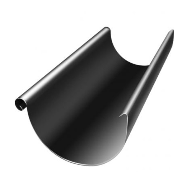 Водосток Grand Line 125x90 – Желоб 3м RAL 9005 купить в Миассе