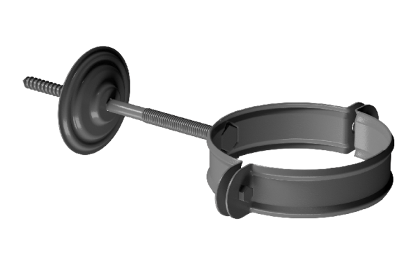 Хомут трубы D90 Döcke STAL PREMIUM Графит, (RAL 7024) купить в Миассе