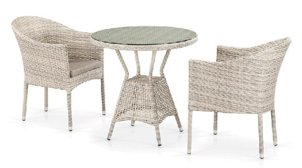 Комплект плетеной мебели AFINA из иск. ротанга T705ANT/Y350-W85 Latte 2Pcs купить в Миассе