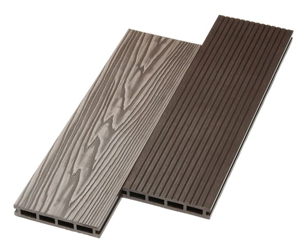 Террасная доска ДПК NanoWood двусторонняя New 3D тиснение + вельвет Венге купить в Миассе