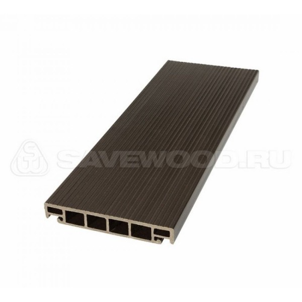 Террасная доска из ДПК SW-Salix «SaveWood» темно-коричневый купить в Миассе
