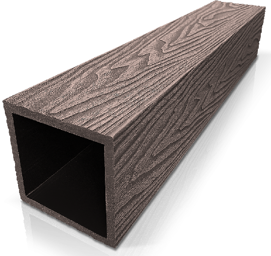 Столб ДПК 3D GardenParkett фактура дерева Венге купить в Миассе