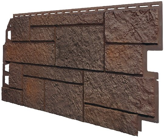 Фасадная панель VOX Sandstone (Сандстоун) темно коричневый купить в Миассе