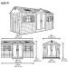 Сарай пластиковый LifeTime 15x8 DD купить в Миассе