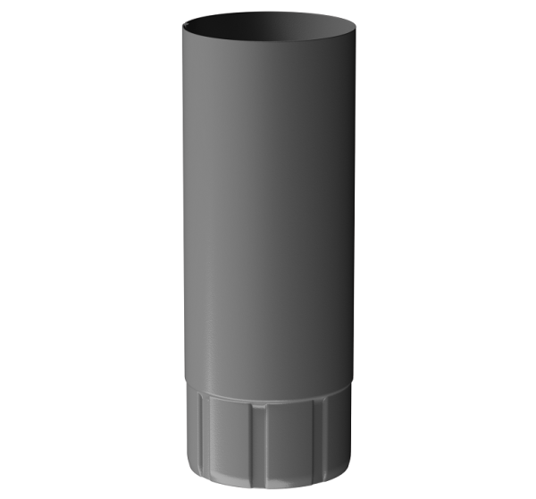 Труба водосточная 1 м D90 Döcke STAL PREMIUM Графит, (RAL 7024) купить в Миассе