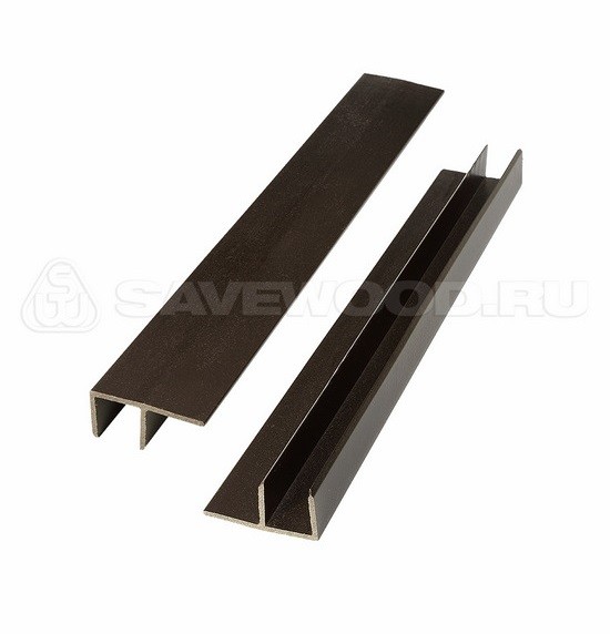 F-профиль ДПК Savewood – Тёмно-коричневый купить в Миассе