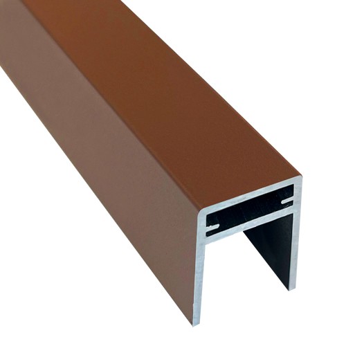 П-профиль Алюминиевый EasyDecking 35x25 Коричневый купить в Миассе