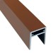 П-профиль Алюминиевый EasyDecking 35x25 Коричневый купить в Миассе