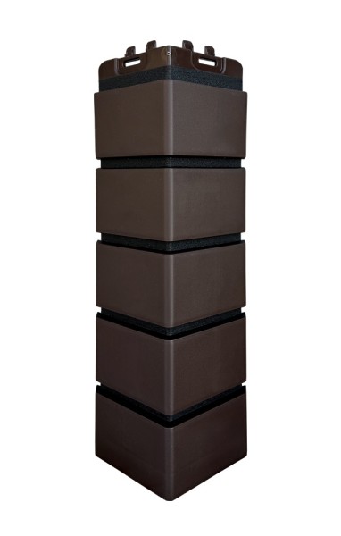 Угол Grand Line клинкерный кирпич ПРЕМИУМ Шоколадный (шов RAL 9005) купить в Миассе