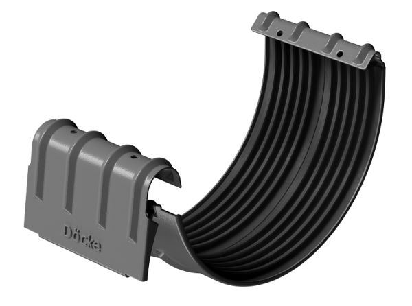 Соединитель желобов D125 Döcke STAL PREMIUM Графит, (RAL 7024) купить в Миассе