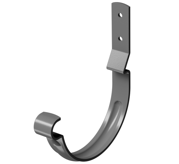 Карнизный крюк короткий (гнутый) D125 Döcke STAL PREMIUM Графит, (RAL 7024) купить в Миассе