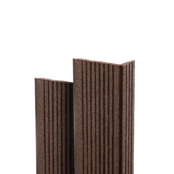 Угол торцевой Ecodecking Техно 70х35x3000 Шоколад купить в Миассе