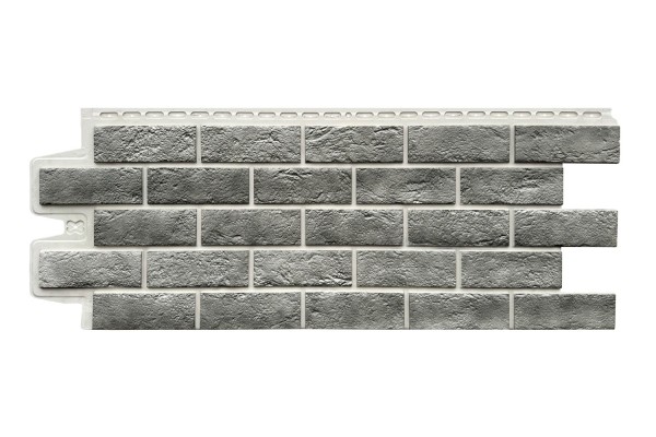 Фасадная панель Grand Line Состаренный кирпич Элит гранит, ШОВ белый купить в Миассе